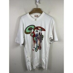 Vintage 80s Japanese Geisha Nippon Style Single Stitch Shirt LL NWT Japan Made